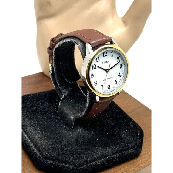 Timex Women\'s Watch TW2V94800 Quartz Indiglo White Dial Brown Leather St… main image 9